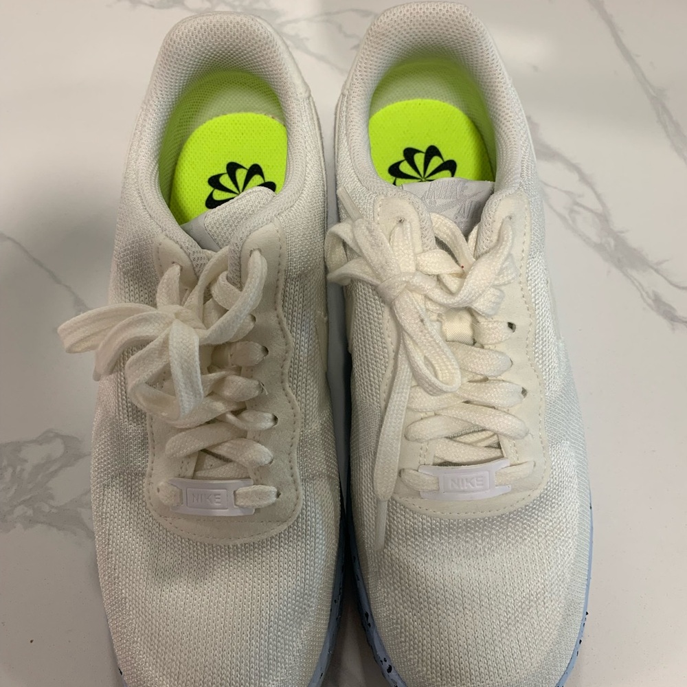 Nike White Crater Flyknit Sneakers